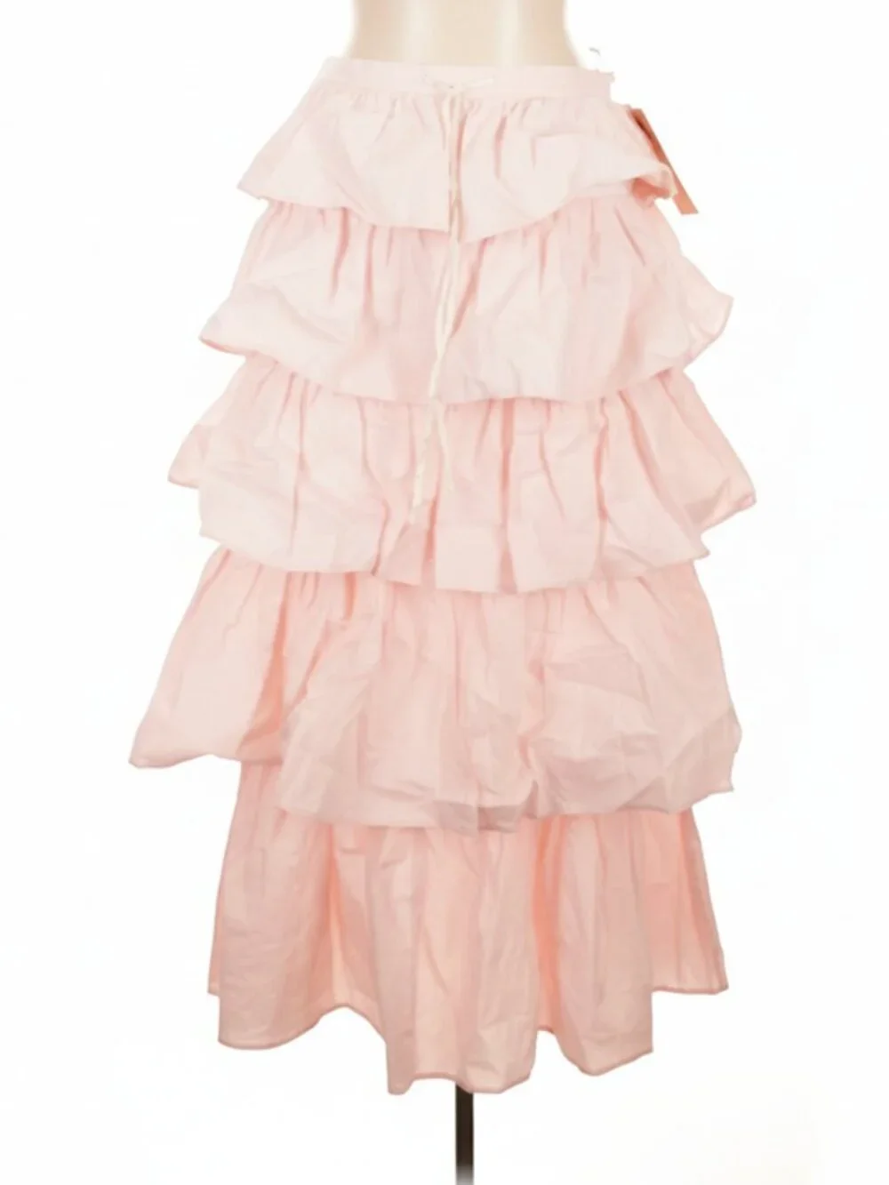 LACEMADE Fleur Poetry pink cotton ruffle skirt - Picture 6 of 10